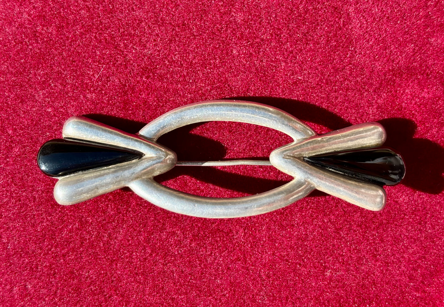 Onyx Brooch