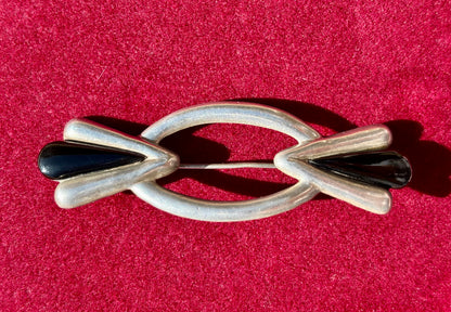 Onyx Brooch