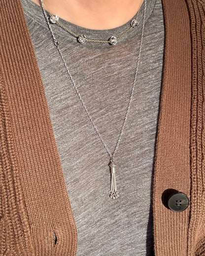 Textured Tassel Necklace