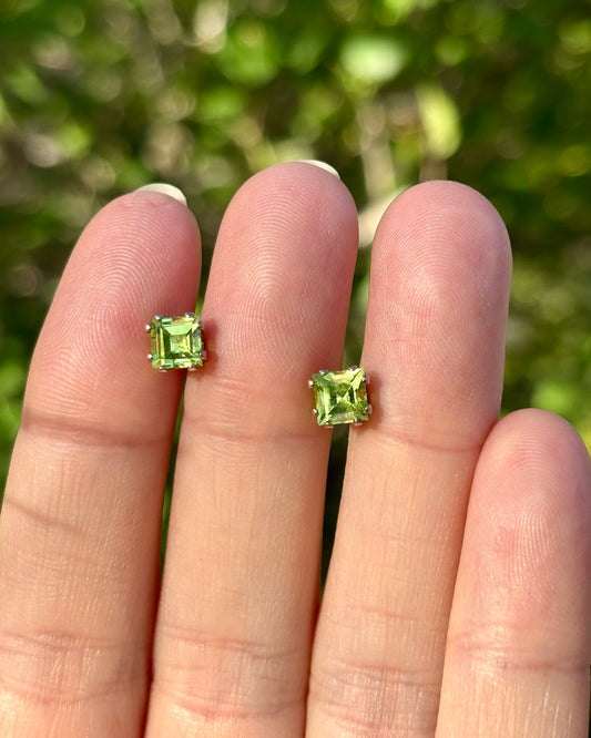 Peridot Studs