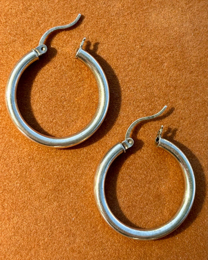 Every Day Silver Hoops