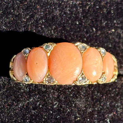 Victorian Coral Ring