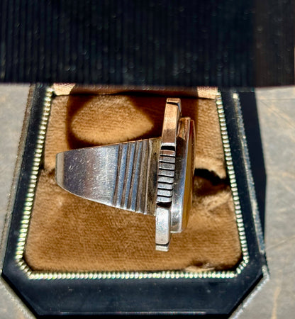 Yellow Jasper Statement Ring