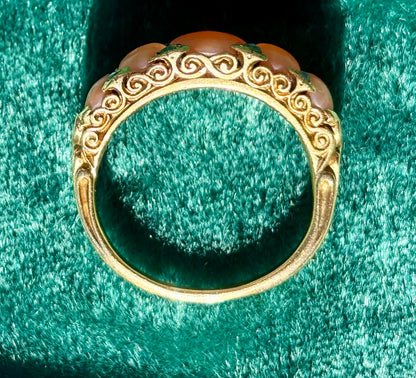 Peaches & Cream Coral Ring