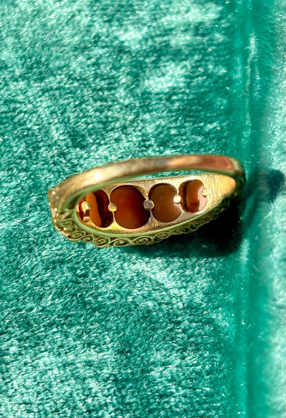 Peaches & Cream Coral Ring