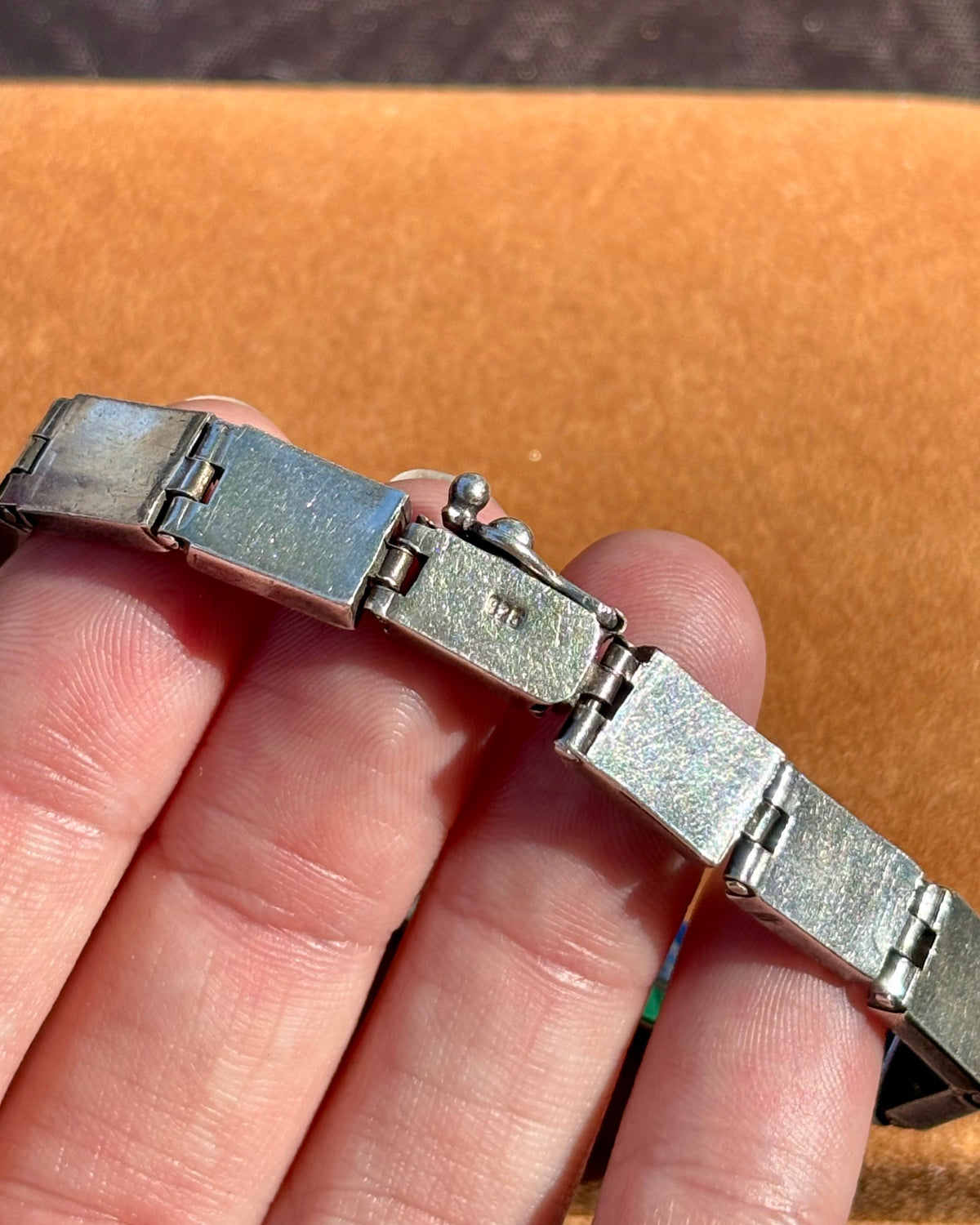 Lapis & Malachite Inlay Bracelet