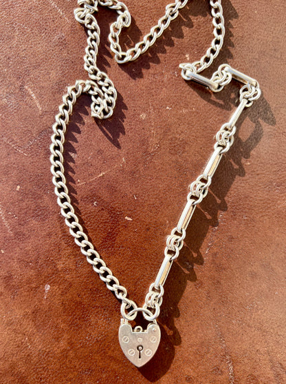 Key to my Heart Padlock Necklace