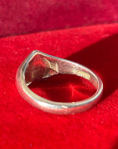 Silver Heart Signet