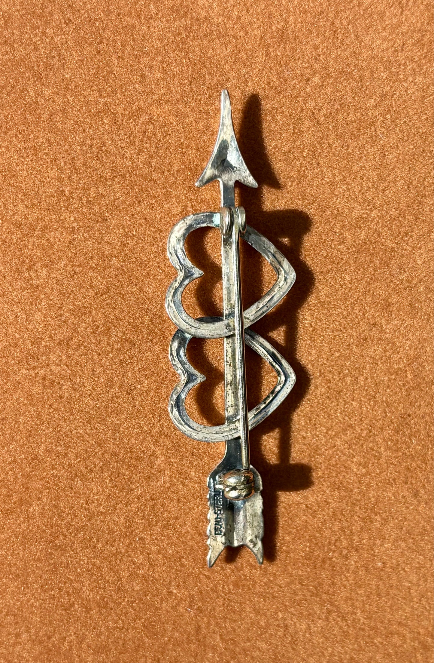 Twin Hearts Brooch