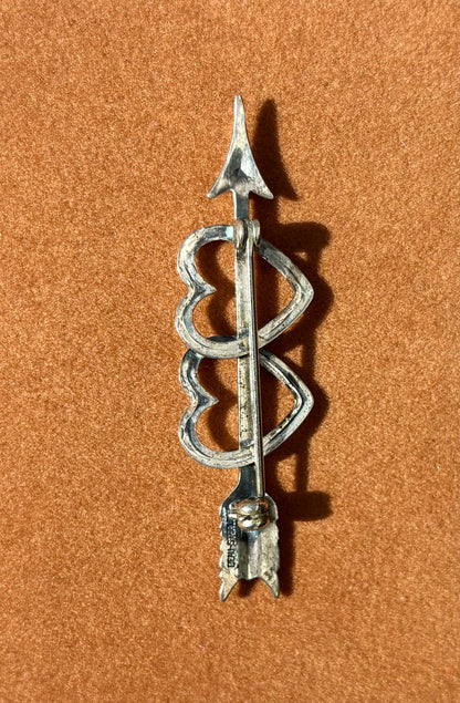 Twin Hearts Brooch