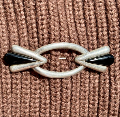 Onyx Brooch