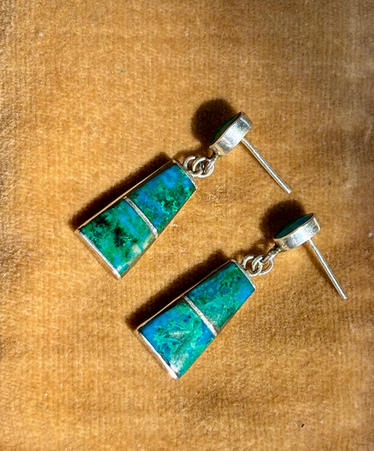 Azurmalachite Drop Earrings