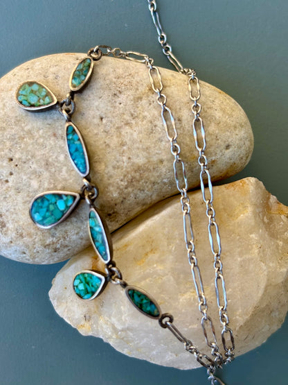 Turquoise Petals Necklace