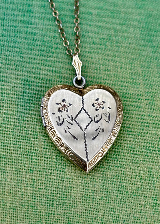 Quilted Floral Locket