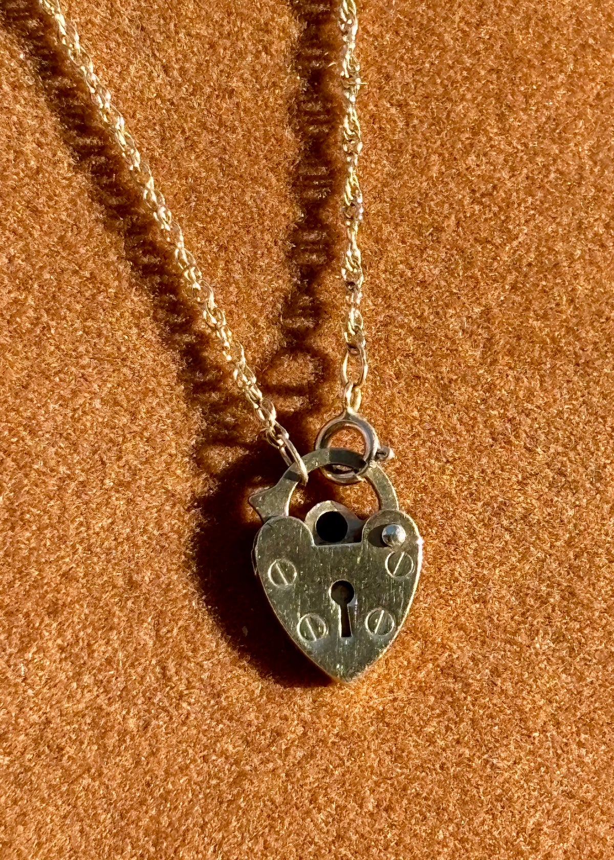 Tiny Padlock Necklace