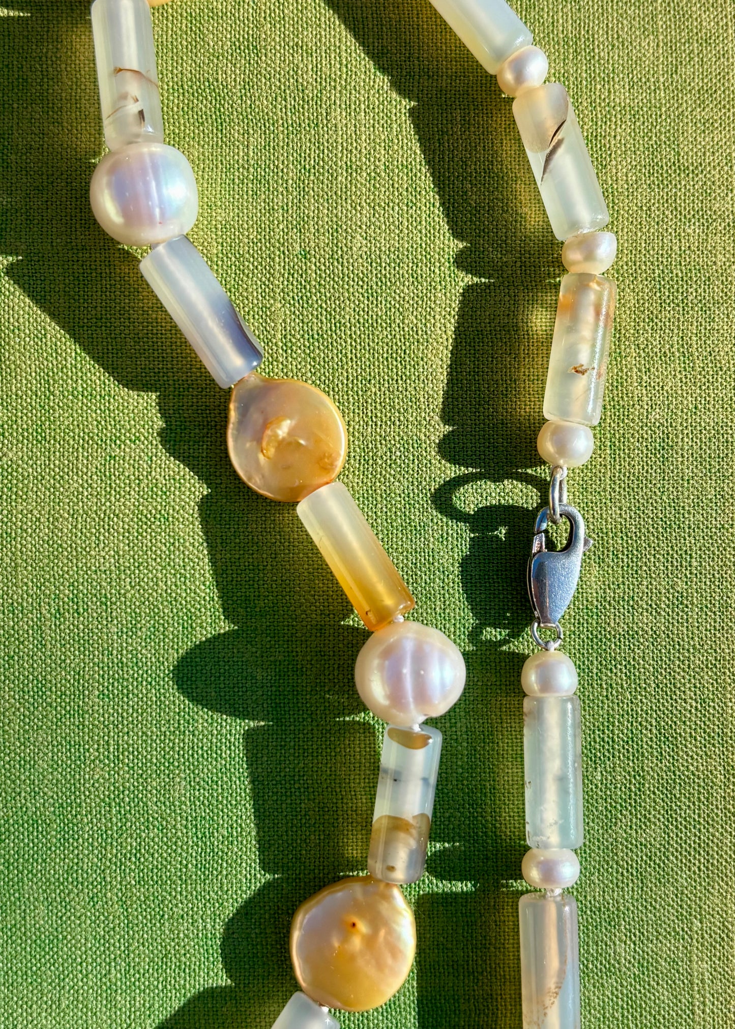 Pearl & Agate Collar