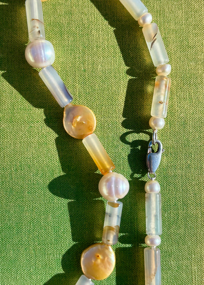 Pearl & Agate Collar
