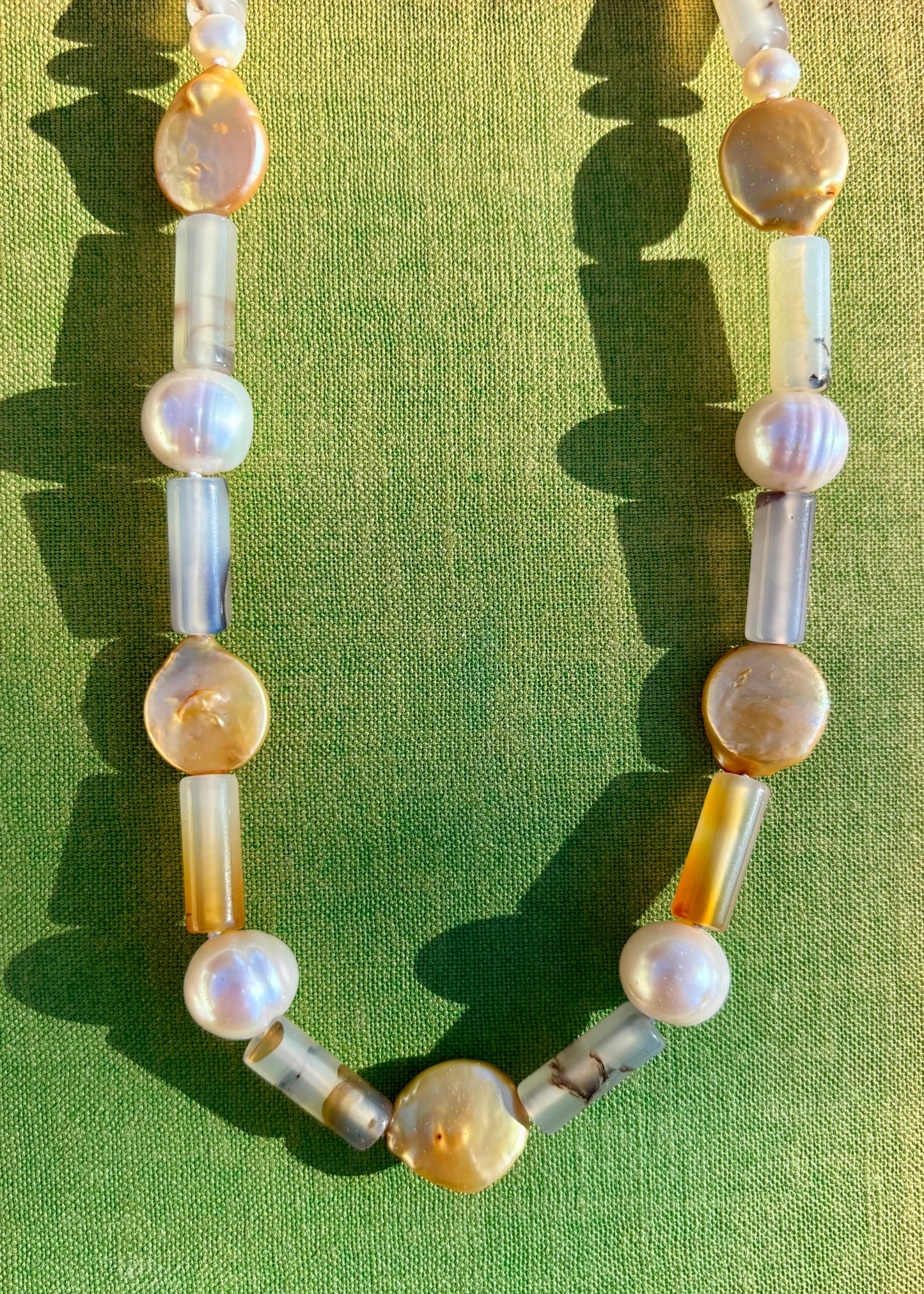 Pearl & Agate Collar