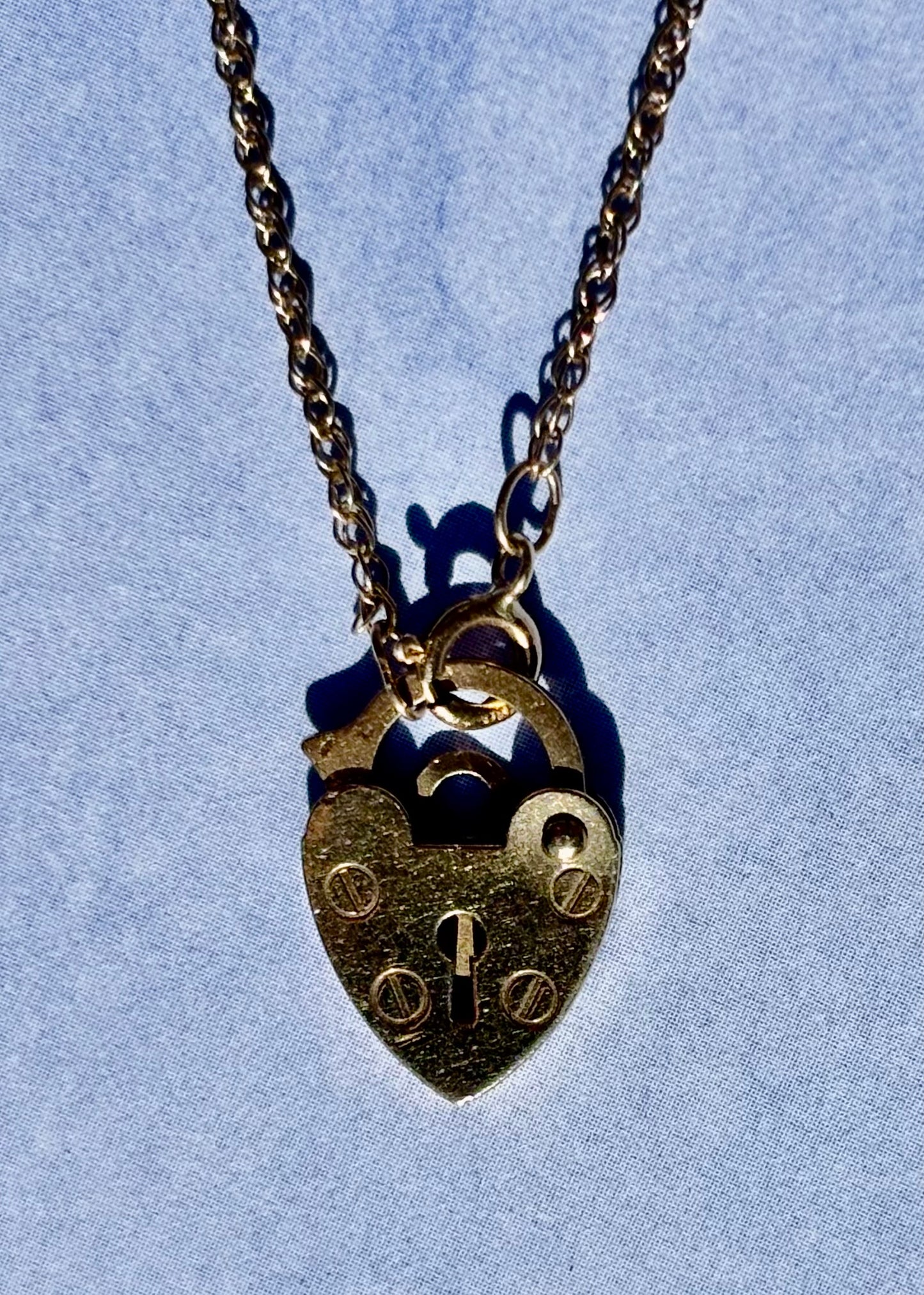 Tiny Padlock Necklace