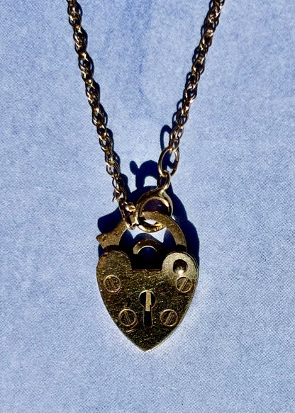 Tiny Padlock Necklace