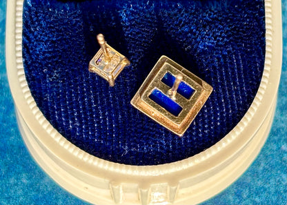 Double Diamond Studs