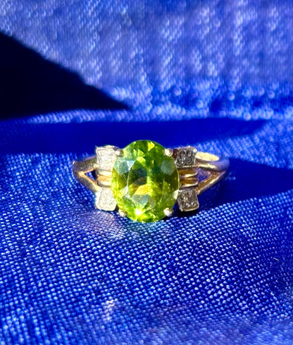 Juicy Fruit Peridot Ring