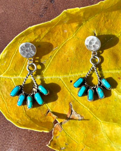 Fringy Turquoise Dangles