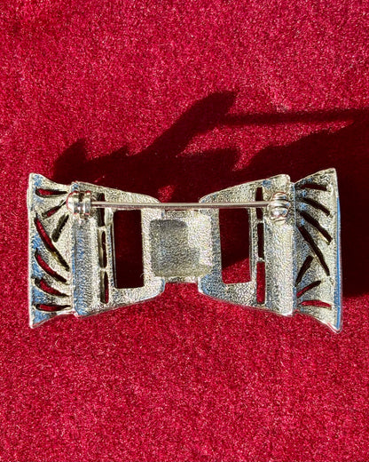 Black Tie Bow Brooch