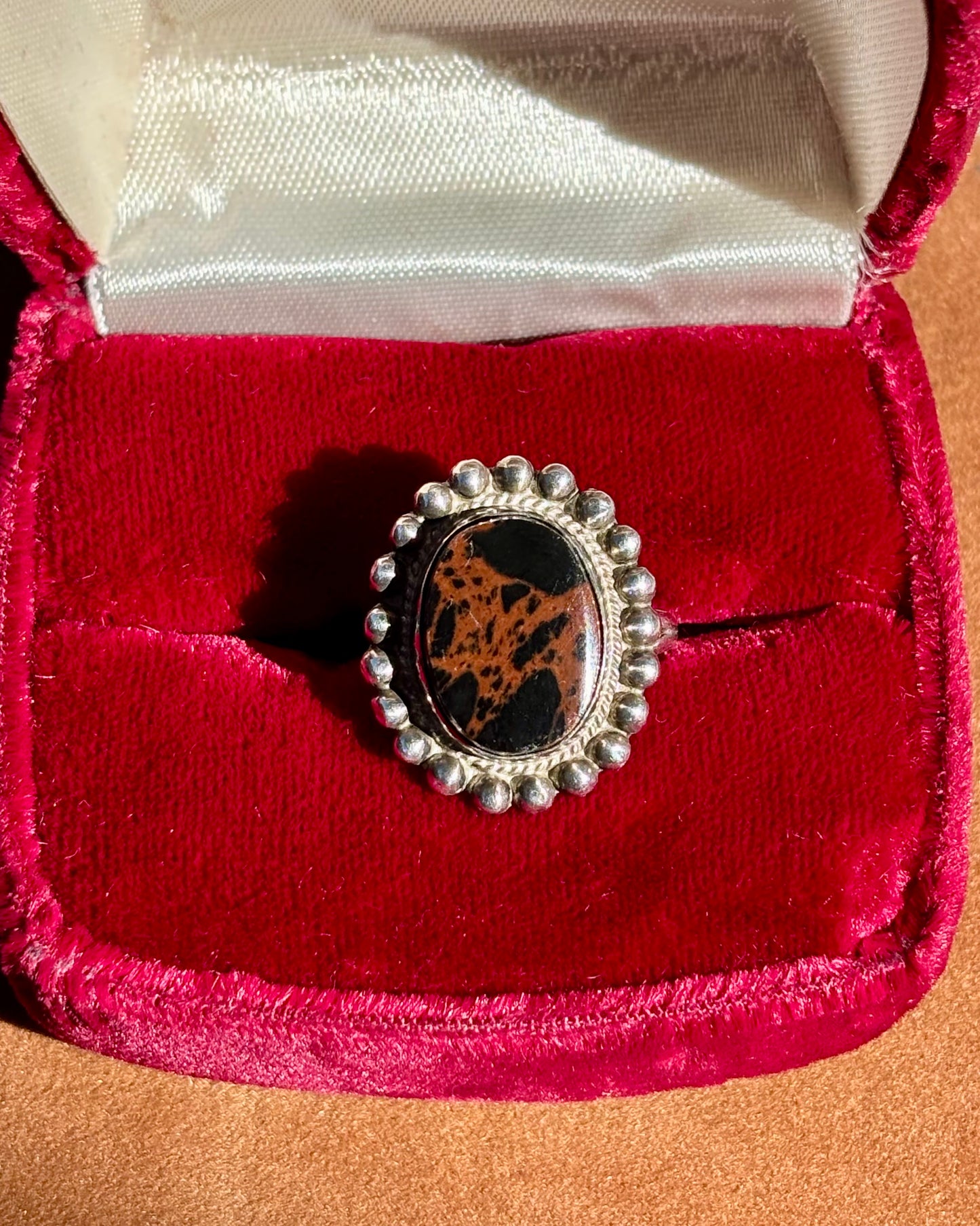 Mahogany Obsidian Ring