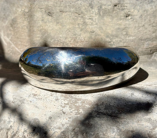 sterling silver cuff with reflections