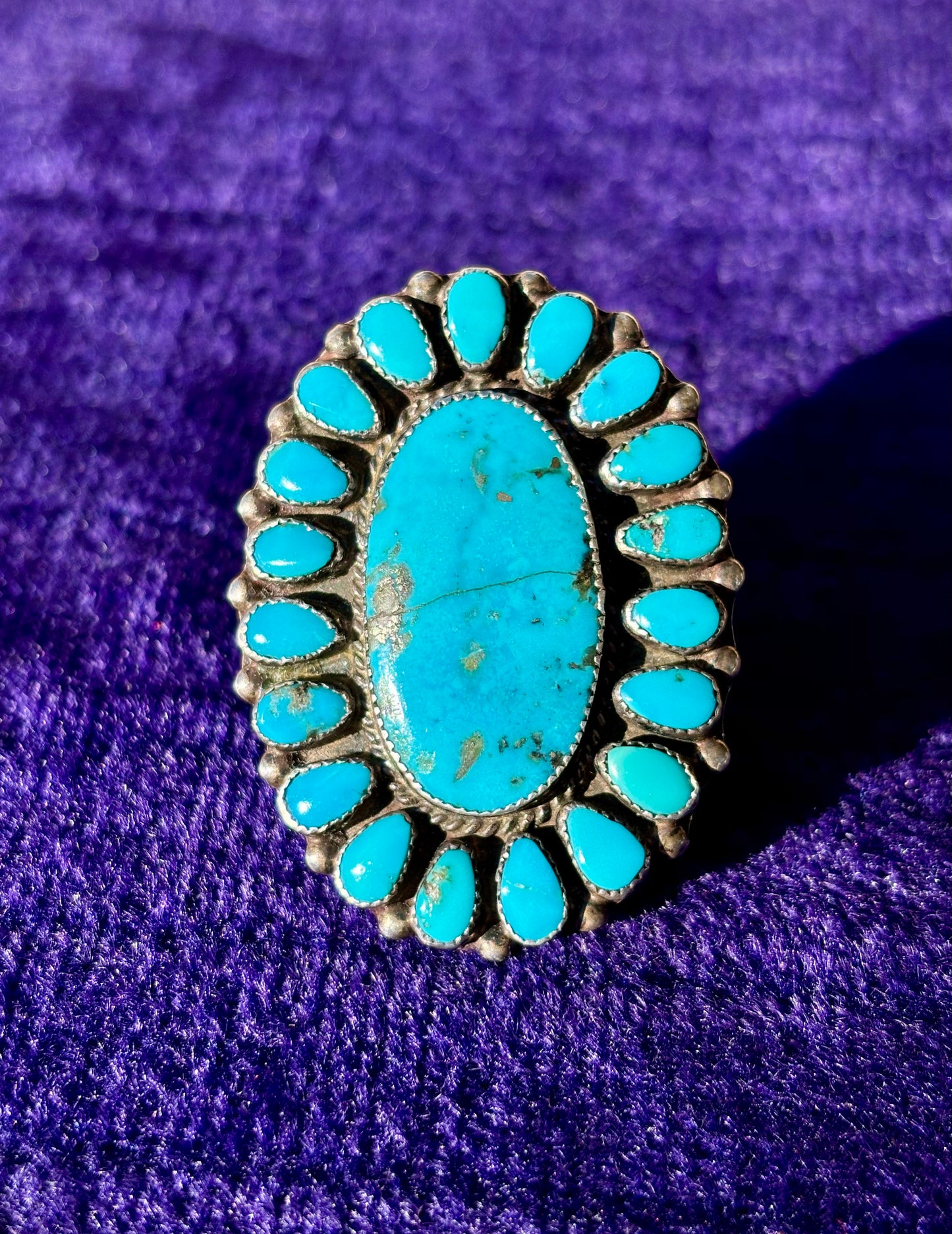 Turquoise Cluster Ring