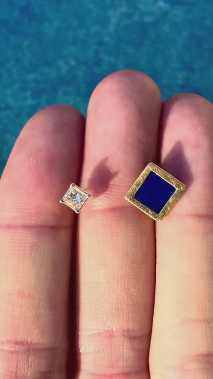 Double Diamond Studs