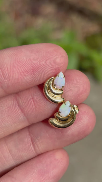 14K & Opal “Rainbow” Earrings