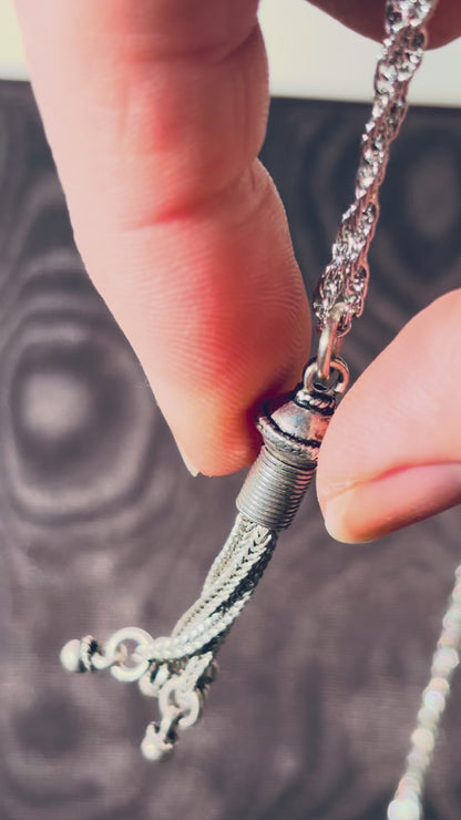Textured Tassel Necklace