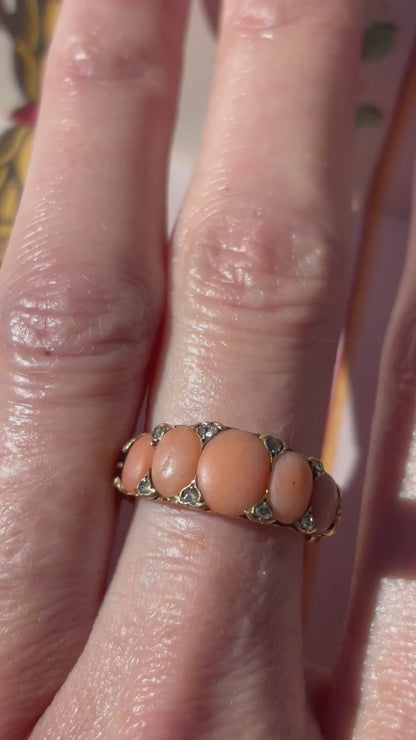 Peaches & Cream Coral Ring